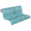 Behang Aziatische bloesem blauw