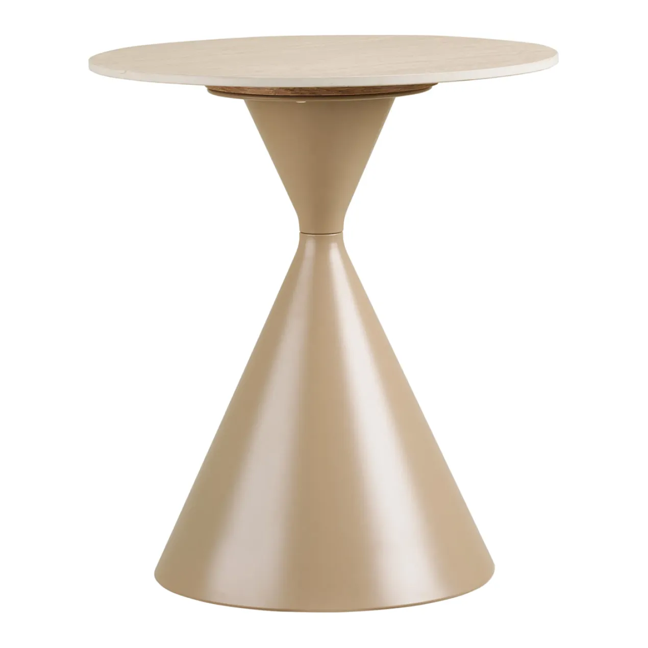 Bijzettafel Anisa beige Ø50 cm