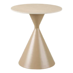 Bijzettafel Anisa beige Ø50 cm