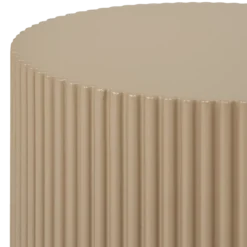 Bijzettafel Asa Ø31 cm donker beige