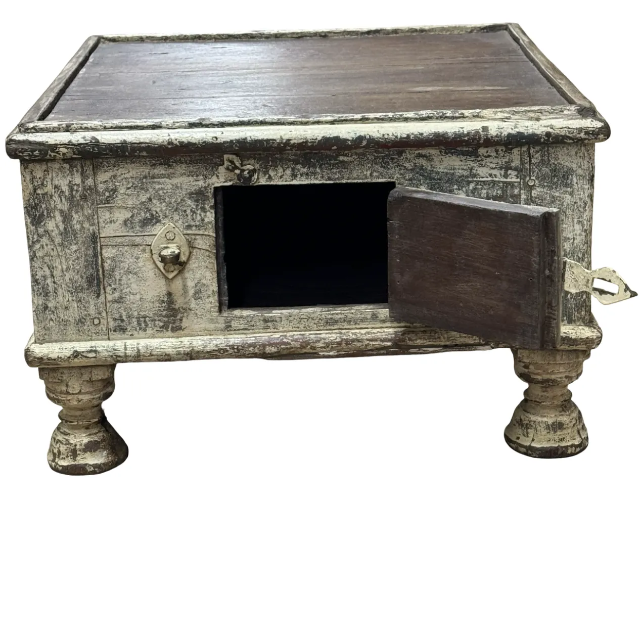 Bijzettafel Bajot witte finish uniek