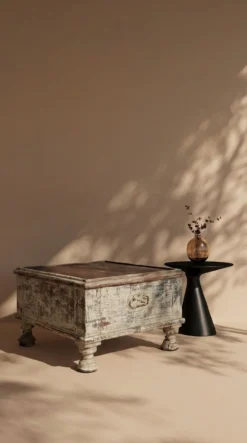 Bijzettafel Bajot witte finish uniek