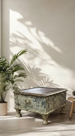 Bijzettafel Bajot witte finish uniek