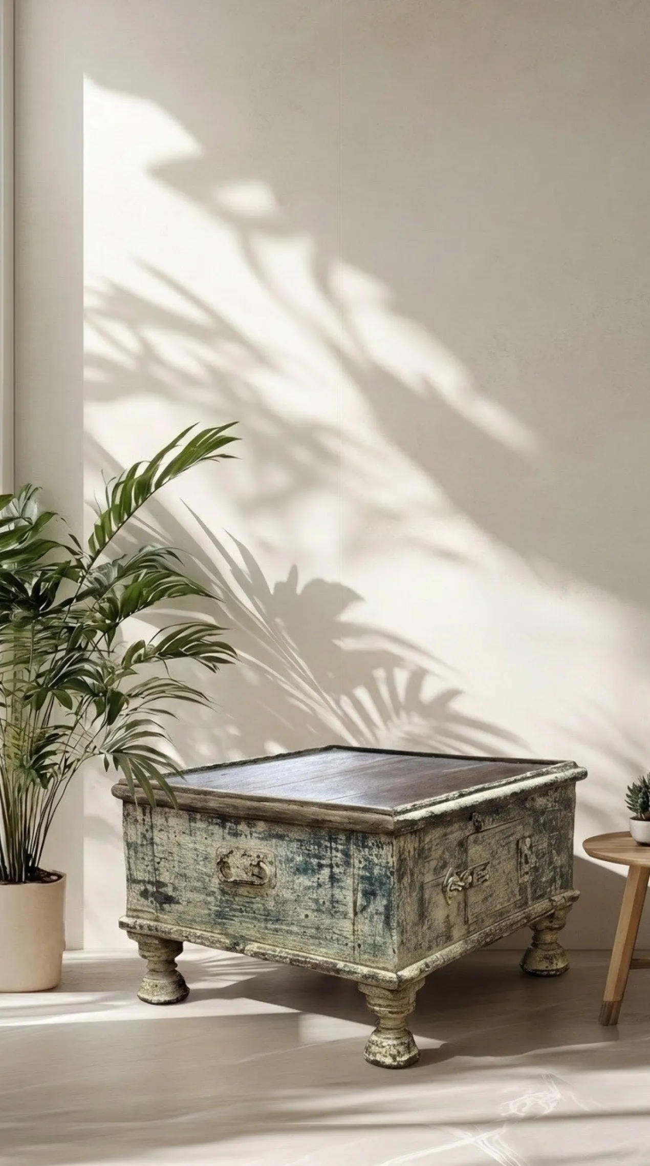 Bijzettafel Bajot witte finish uniek