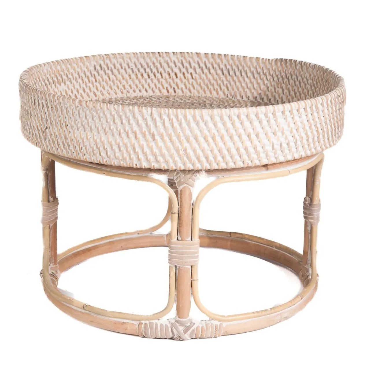 Bijzettafel Baki naturel Ø40 cm