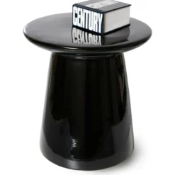 Bijzettafel Earthenware M black