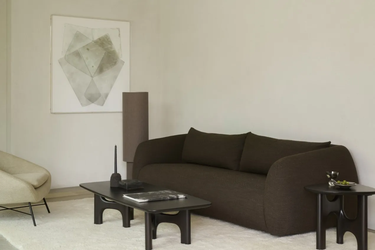 Bijzettafel Flow mahonie rose brown
