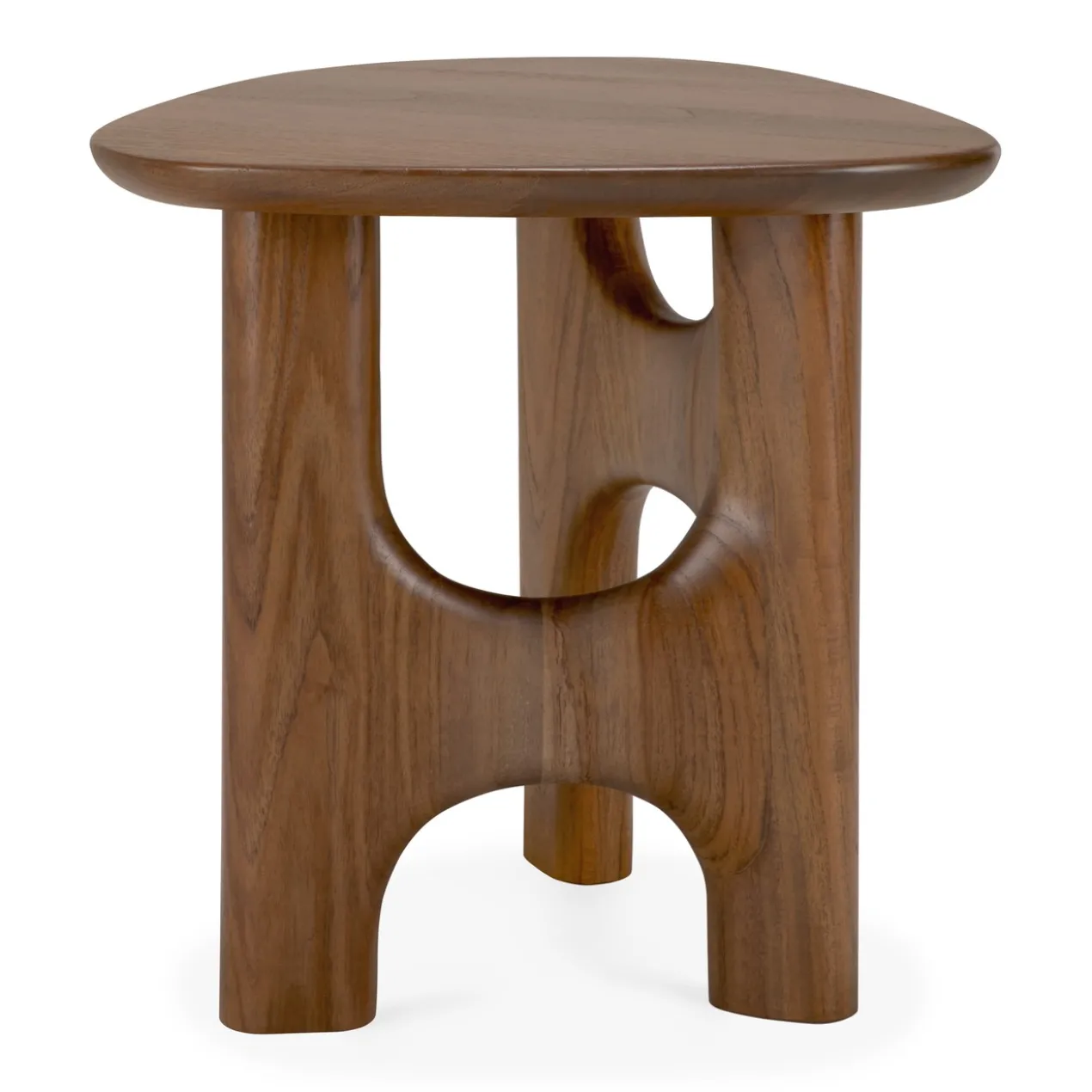 Bijzettafel Flow teak wild brown