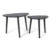 Bijzettafel Holly organic black S