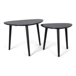 Bijzettafel Holly organic black S