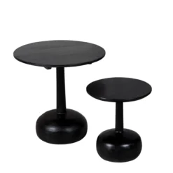 Bijzettafel Katwijk zwart - set van 2