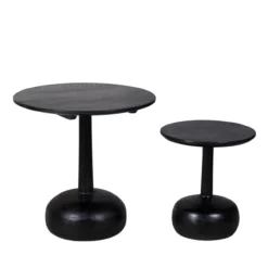 Bijzettafel Katwijk zwart - set van 2