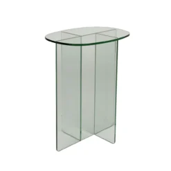 Bijzettafel Linea transparant