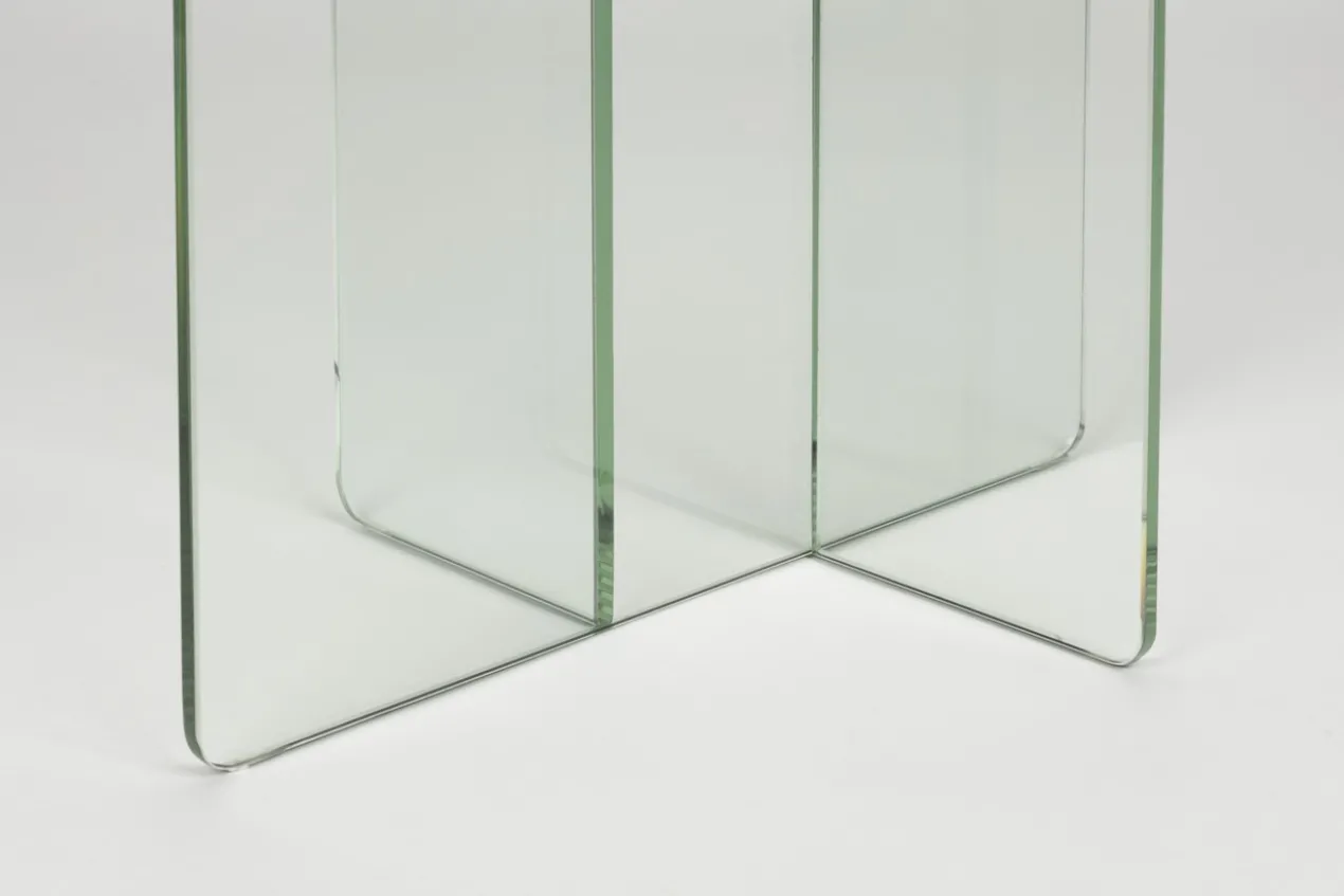 Bijzettafel Linea transparant