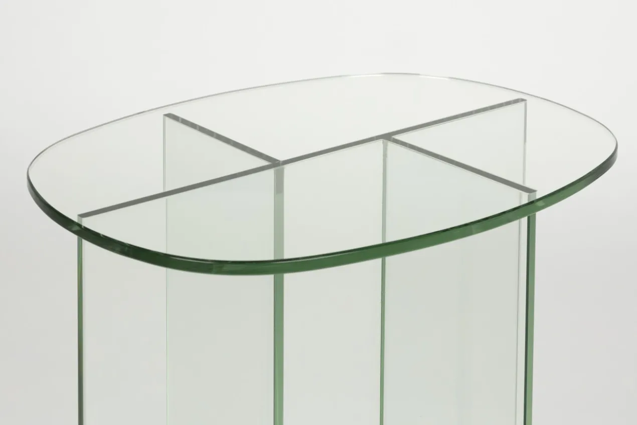 Bijzettafel Linea transparant