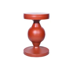 Bijzettafel Liset rood bruin