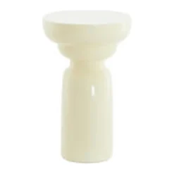 Bijzettafel Mancilla shiny creme
