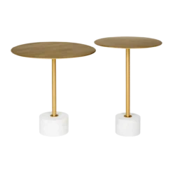 Bijzettafel Manon goud Ø41 cm