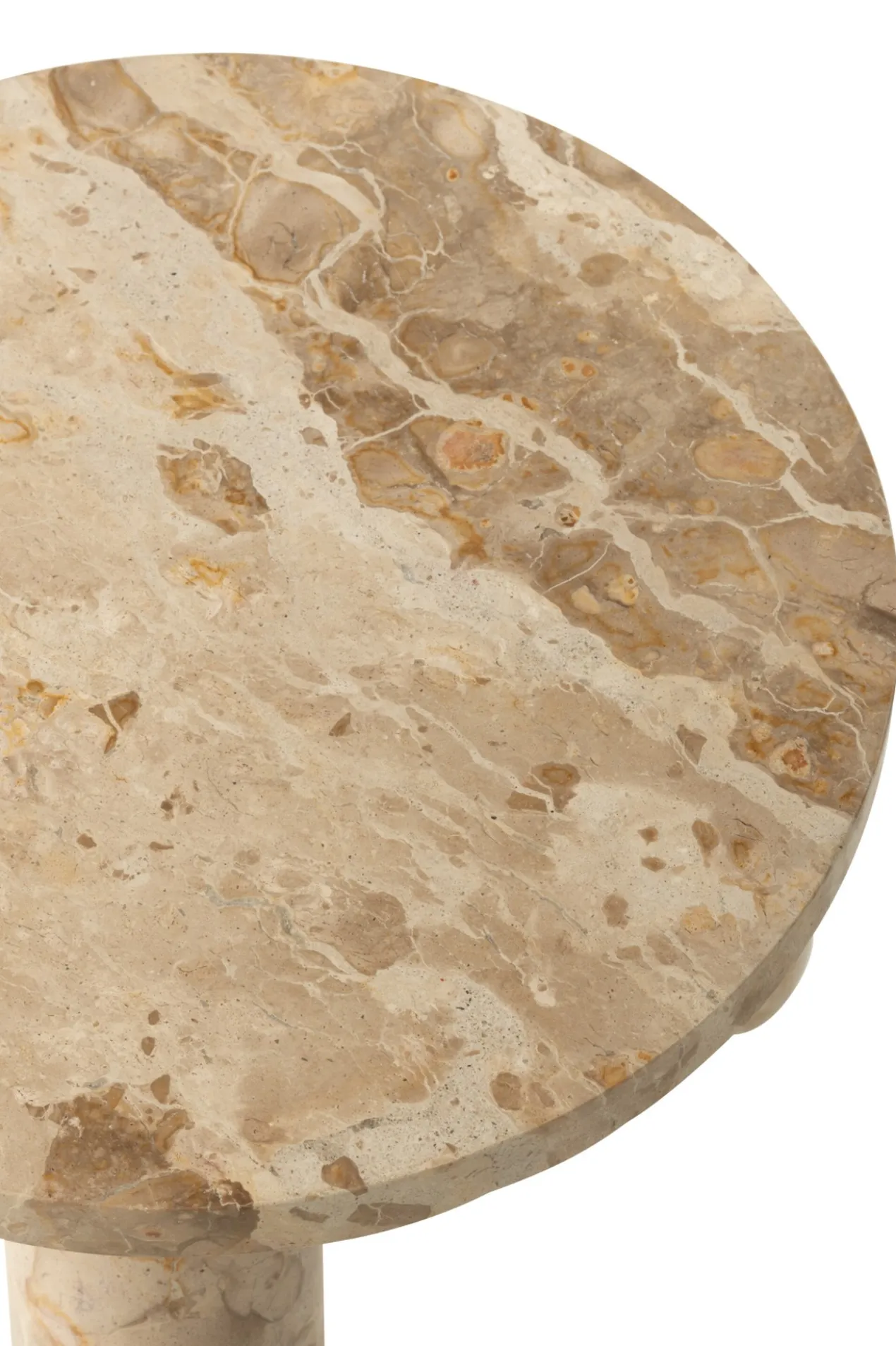Bijzettafel Marmer beige