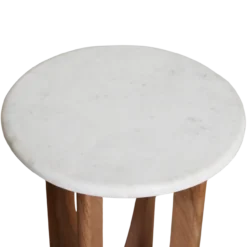 Bijzettafel Marmer Ø30 cm Kuching
