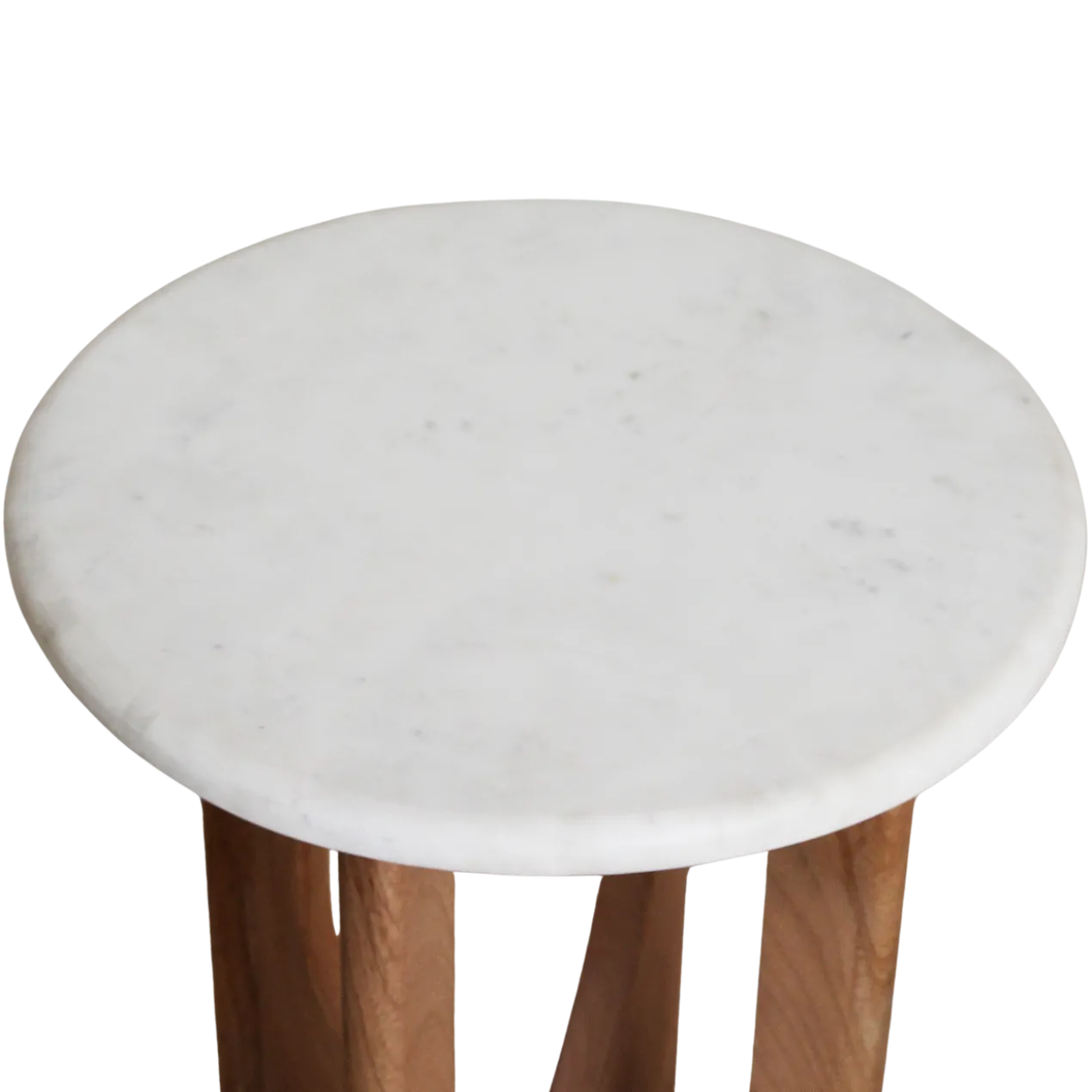 Bijzettafel Marmer Ø30 cm Kuching
