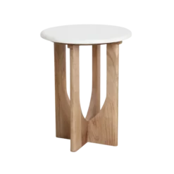 Bijzettafel Marmer Ø30 cm Kuching