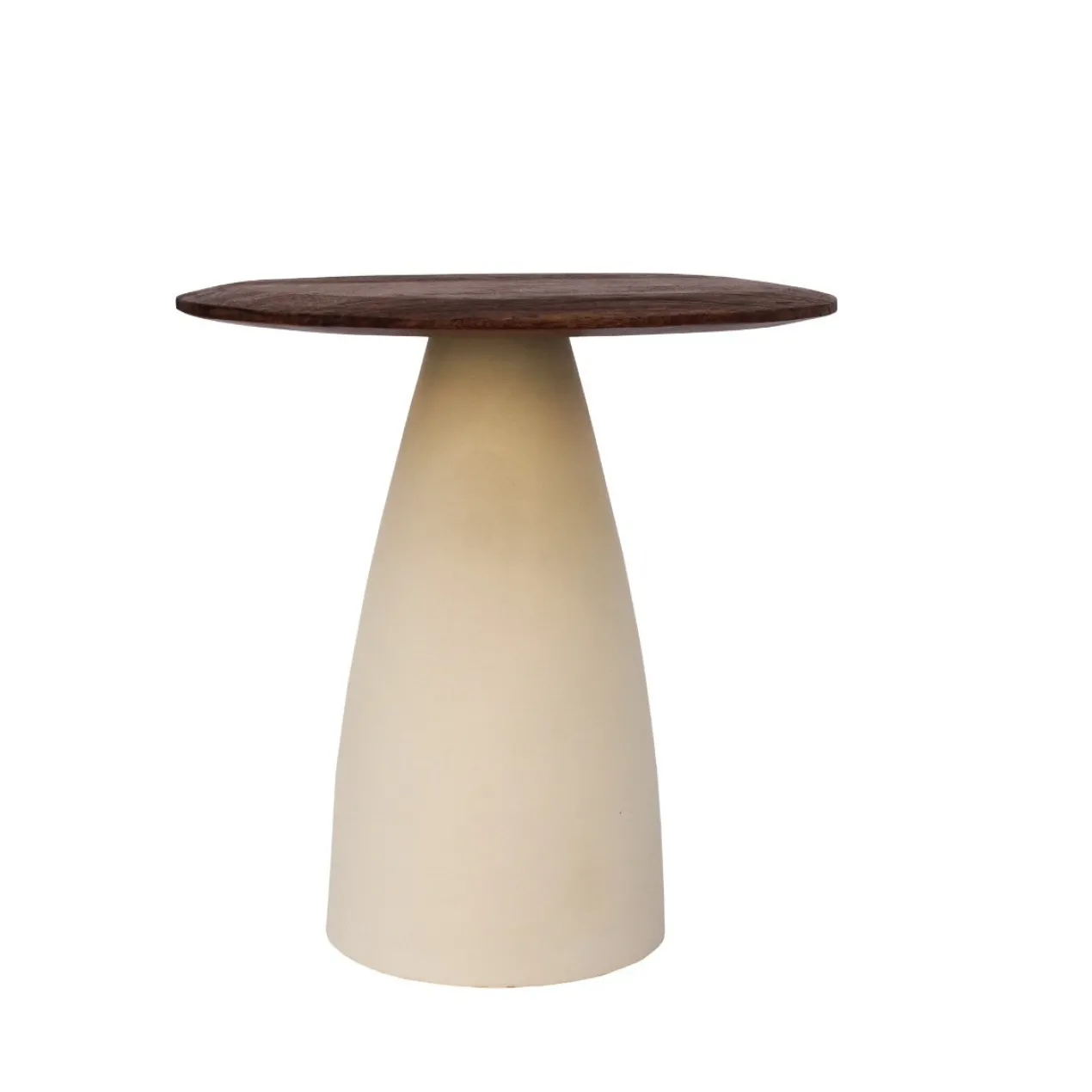 Bijzettafel Milan hout 50 cm beige