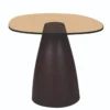 Bijzettafel Milan rookglas 50 cm bruin
