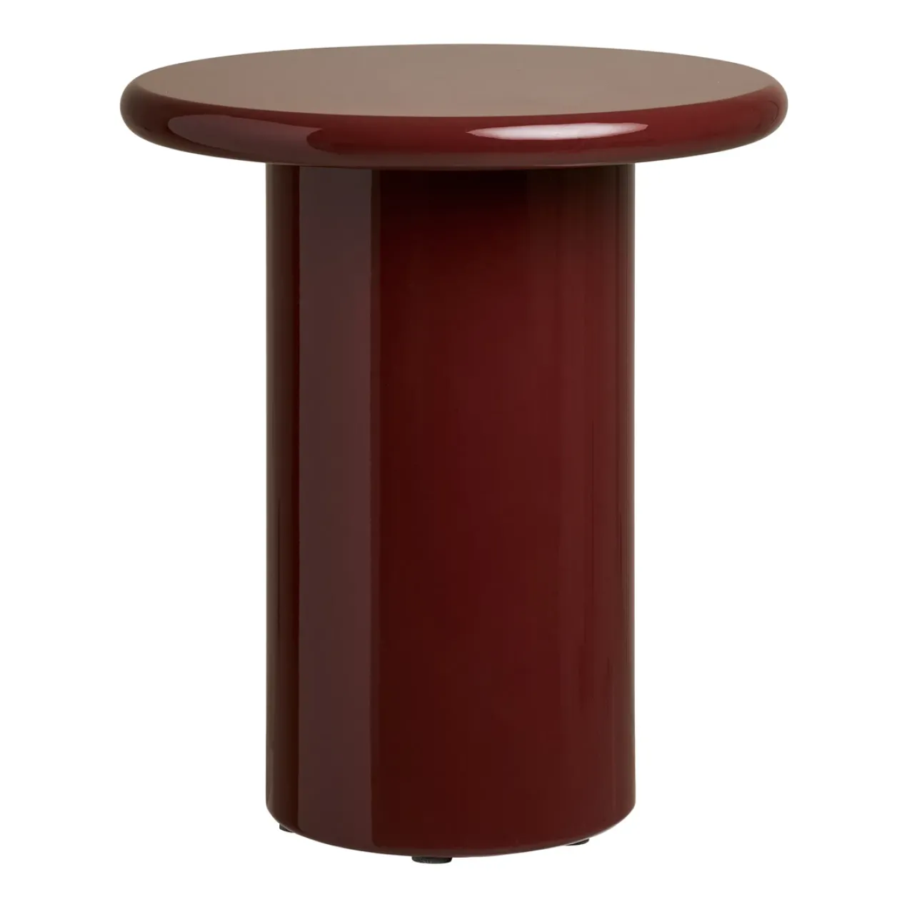 Bijzettafel Nelly rood Ø45 cm