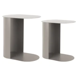 Bijzettafel Riqueza warm grey - set van 2