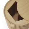 Bijzettafel Roller Max 40 cm eiken geolied