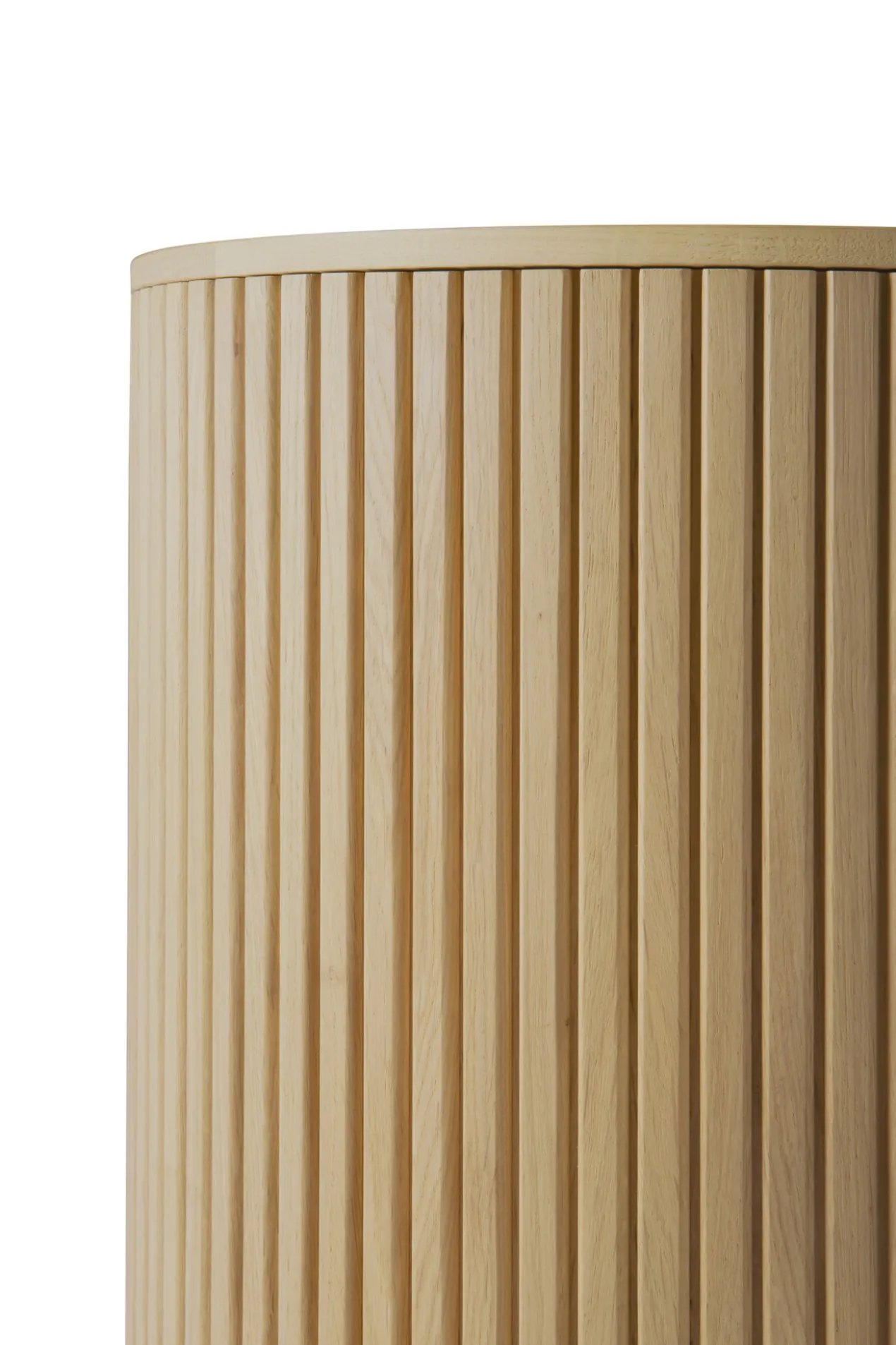 Bijzettafel Roller Max 40 cm eiken geolied