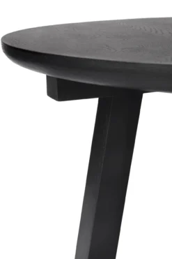 Bijzettafel Tripod zwart eiken