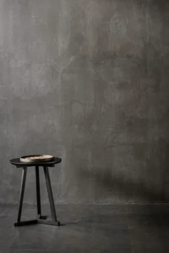 Bijzettafel Tripod zwart eiken
