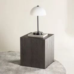 Bijzettafel Zayn 40x40 cm bruin