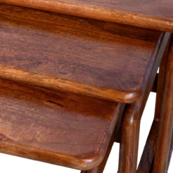 Bijzettafel Zoutelande bruin - set van 3