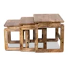 Bijzettafel Zoutelande naturel- set van 3