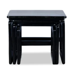 Bijzettafel Zoutelande zwart - set van 3