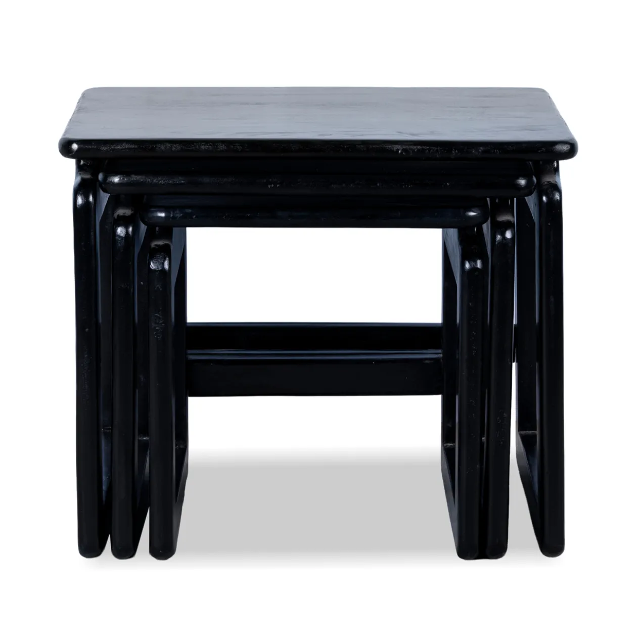 Bijzettafel Zoutelande zwart - set van 3