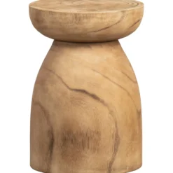 Bink kruk hout naturel 40xo28 cm