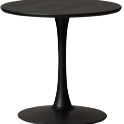 Bistro trompetvoet metaal matzwart 72xo60 cm
