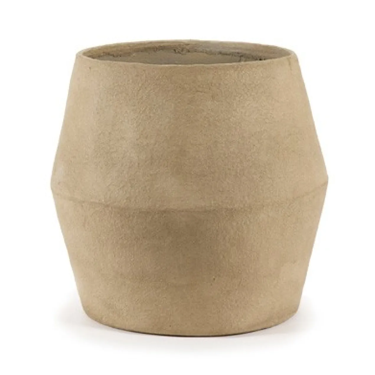Bloempot Construct 01 brown L