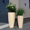 Bloempot Java big Ø47 x H100 cm stripe beige