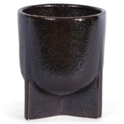 Bloempot Liva dark brown