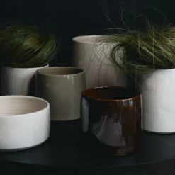 Bloempot Vaso 01 brown H15