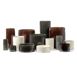 Bloempot Vaso 02 white H12