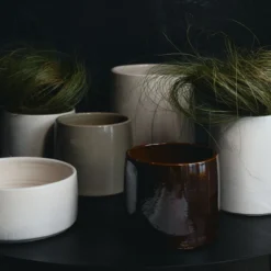 Bloempot Vaso 02 white H12