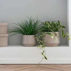 Bloempot Yannick - set van 2 Beige