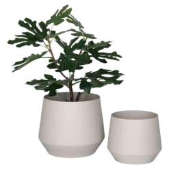 Bloempot Yannick - set van 2 Beige
