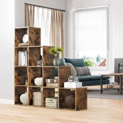 Boekenkast met 10 kubussen - Indusign Bruin